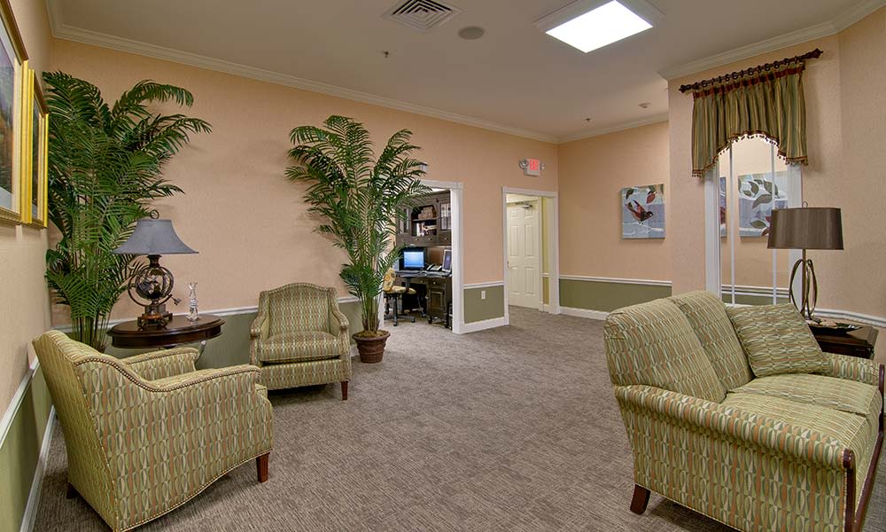 Welcoming social areas at Parkway Gardens Senior Living in Fairview Heights, Illinois