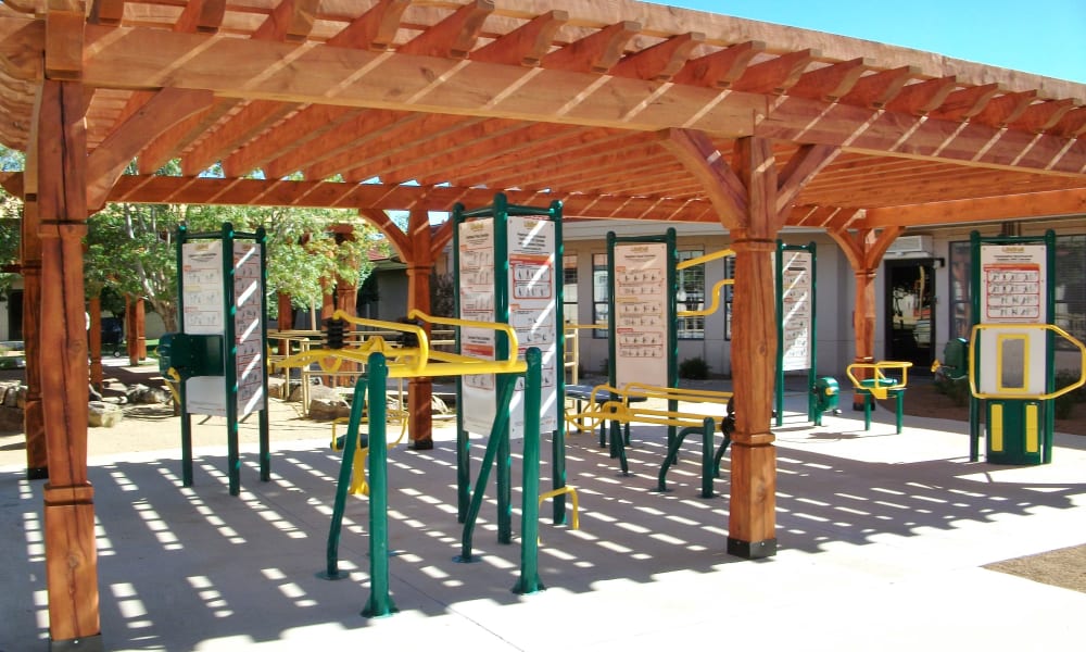 Fitness pavillion at Retirement Ranch in Clovis, New Mexico