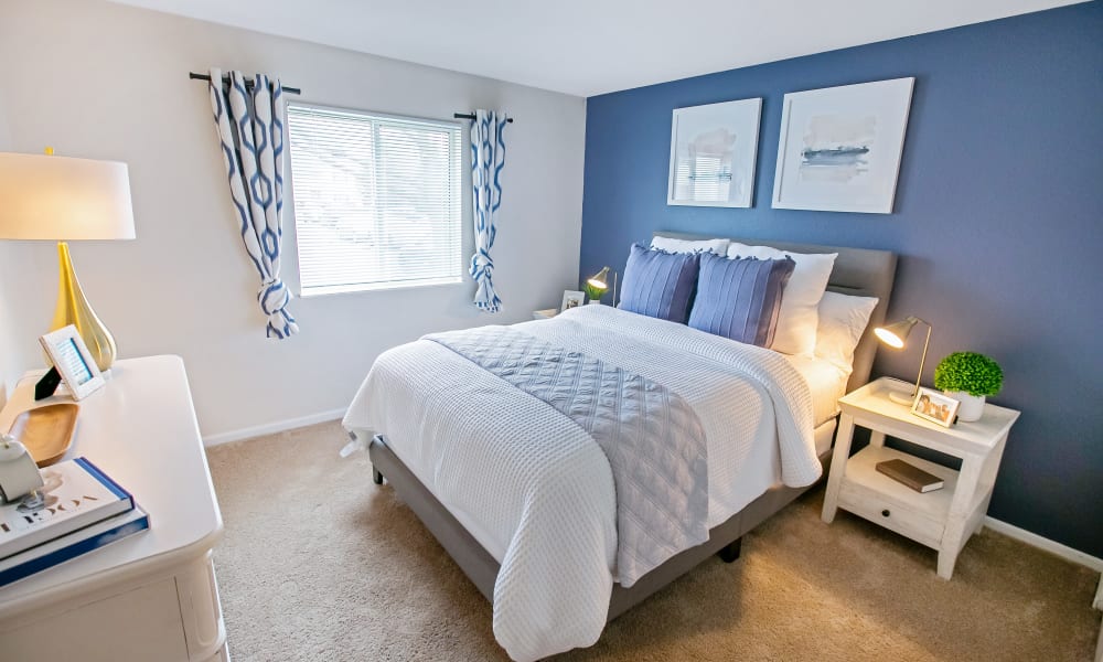 Spacious Bedroom at Steeplechase Apartments & Townhomes in Toledo, Ohio