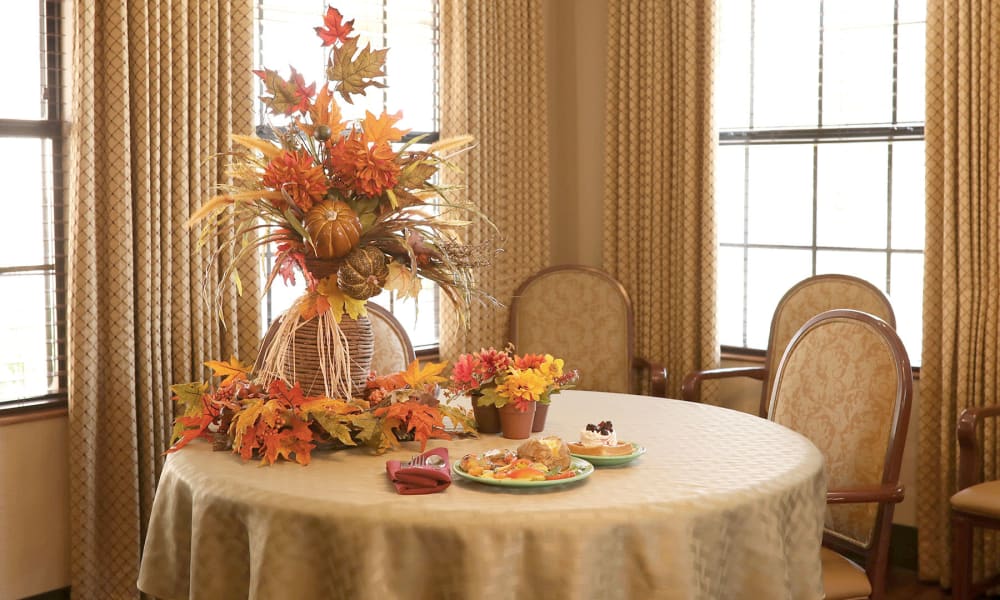Full table setting of the apartment in Clovis, New Mexico