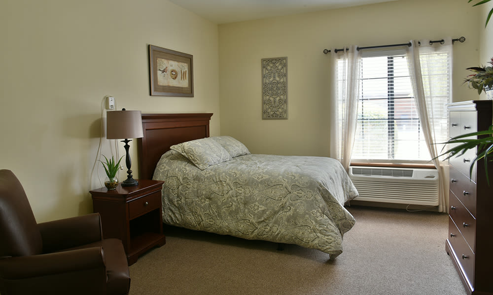 Private resident room at Spencer Place in Saint Peters, Missouri