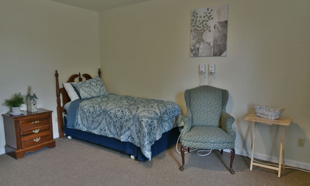 Bedroom at Parkwood Meadows Senior Living in Sainte Genevieve, Missouri