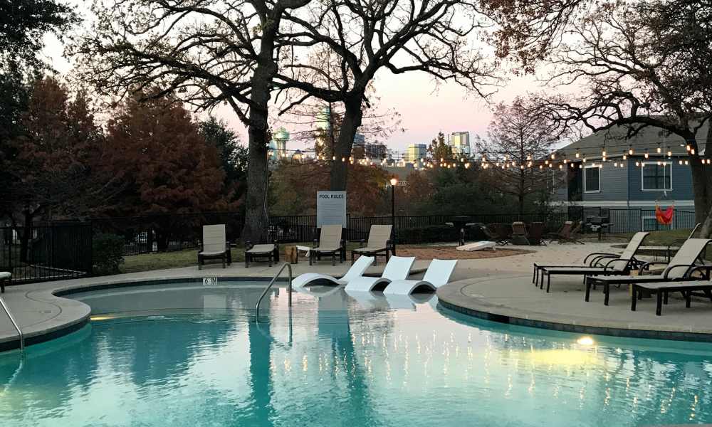 Swimming pool at Urban House in Dallas, Texas