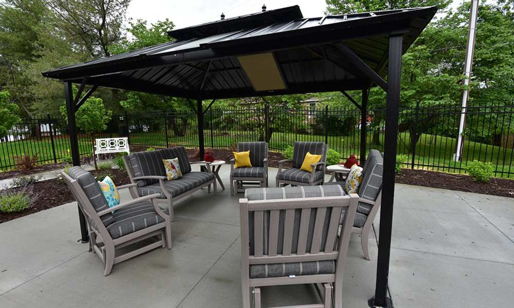 Outdoor Living Space at The Arbors at Westbrook Terrace in Jefferson City, Missouri