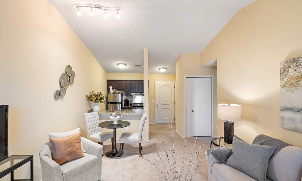 Wide living area at Rochester Hills, MI