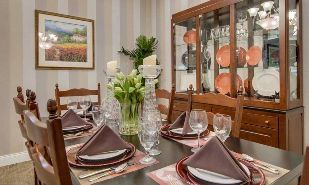 Private Dining Space at Centennial Pointe Senior Living in Springfield, Illinois