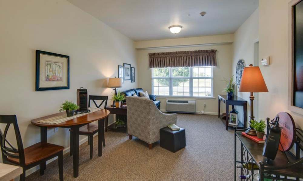 Resident suite at Centennial Pointe Senior Living in Springfield, Illinois