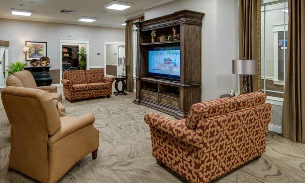 Television Lounge Centennial Pointe Senior Living in Springfield, Illinois
