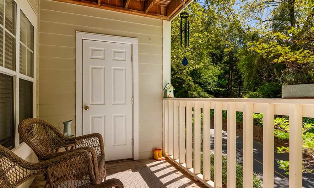 Private balcony at MerryWood on Park in Charlotte, North Carolina