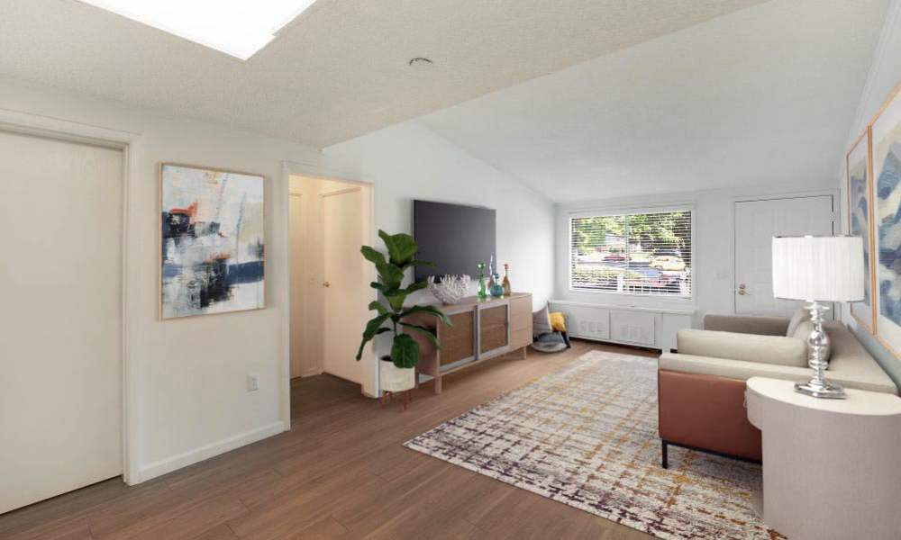 living room at The Flats at Lakeshore in Fort Oglethorpe, Georgia