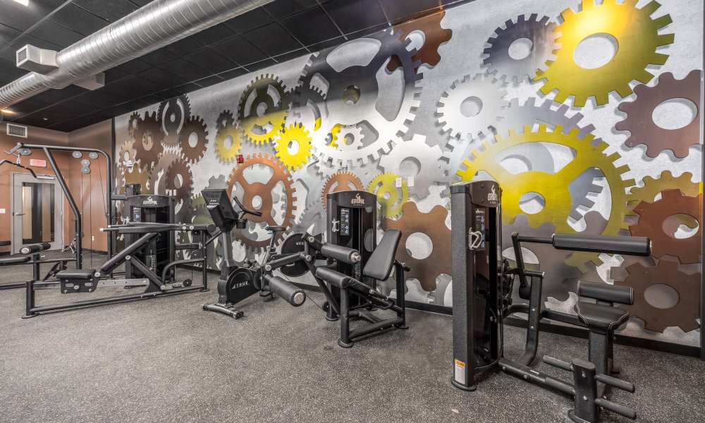 Resident fitness center at The Edmond in Rochester, New York