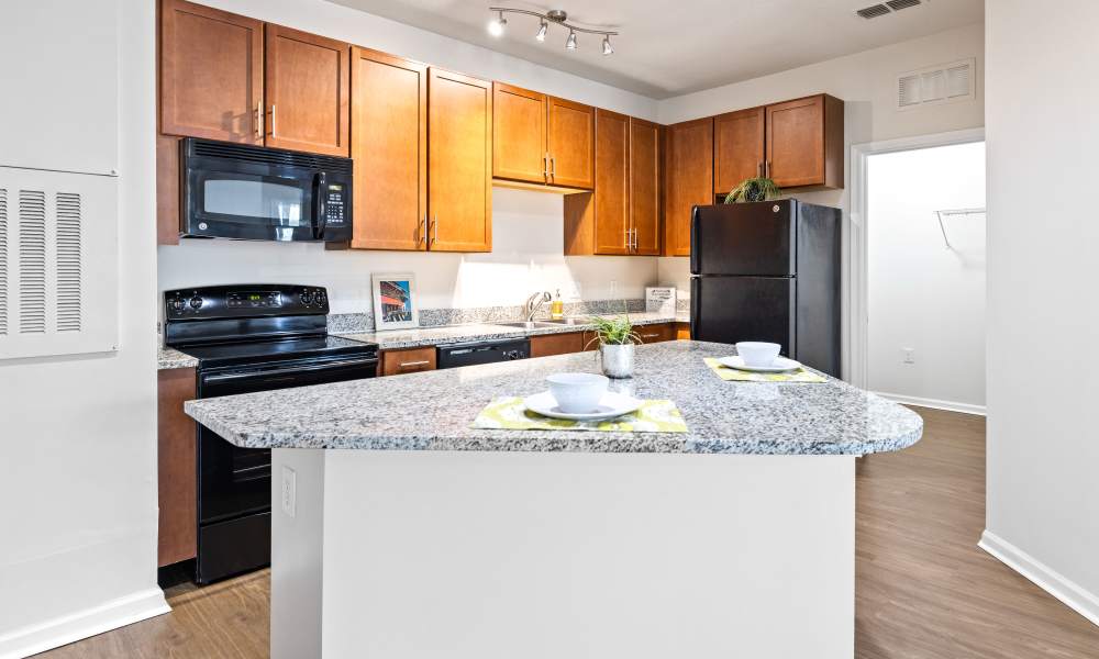 Kitchen counter at The Hawthorne in Jacksonville, Florida