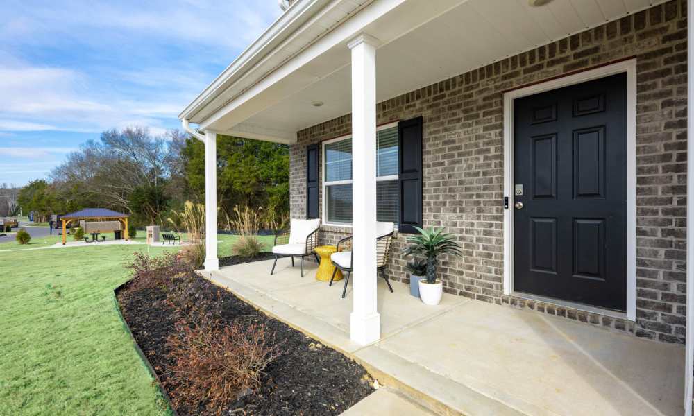 Exterior of an apartment living room at Miller Landing in Cleveland, Tennessee