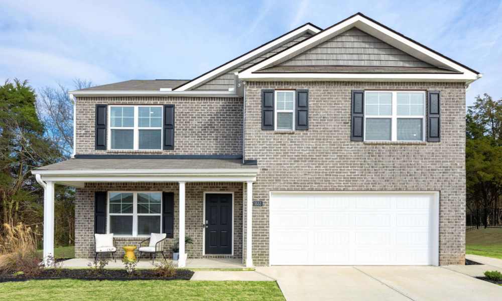 Exterior of an apartment living room at Miller Landing in Cleveland, Tennessee