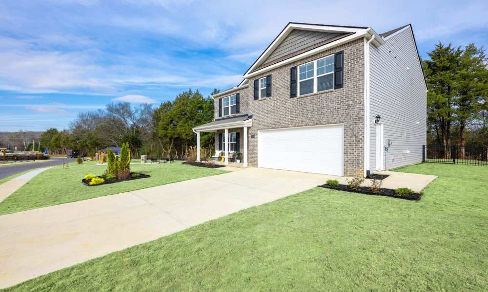 Exterior of an apartment living room at Miller Landing in Cleveland, Tennessee