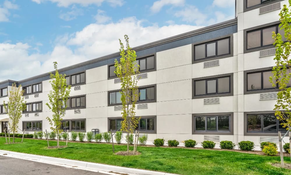 Green surroundings at PK Companies in Okemos, Michigan