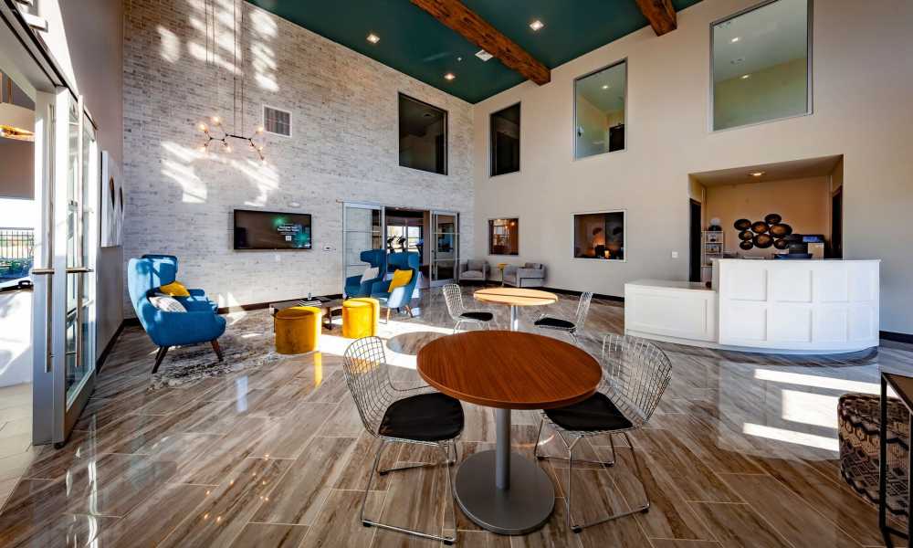 reception area at Flats at Stones Crossing in Greenwood, Indiana