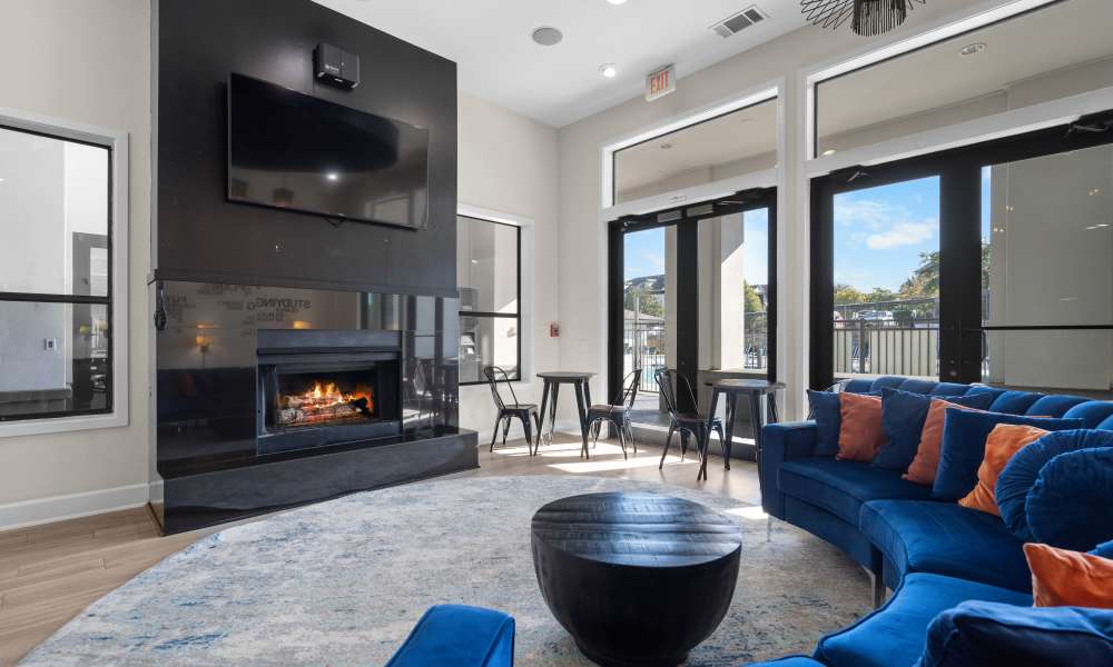 Resident lounge at Gateway at Denton in Denton, Texas