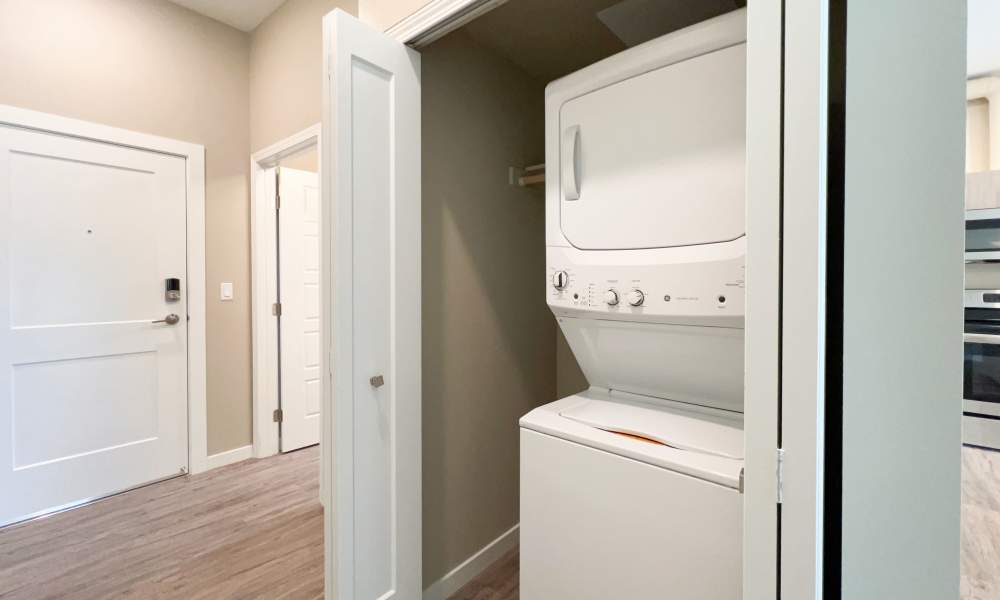 Unfurnished living space of an apartment at Eden Tower Apartments in Reno, Nevada