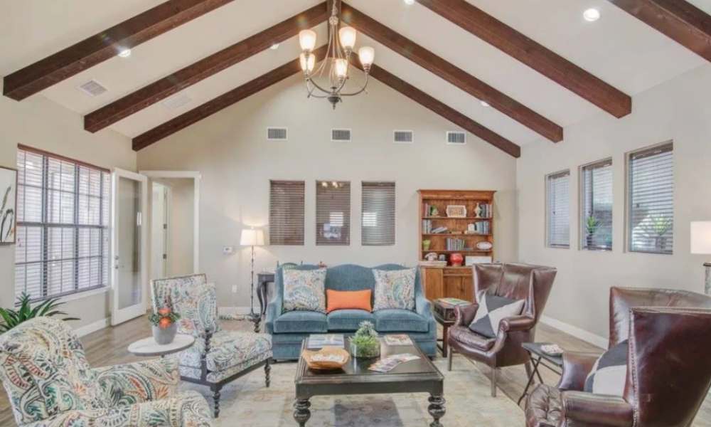Clubhouce lounge seating at Vistas at Red Creek in , Texas