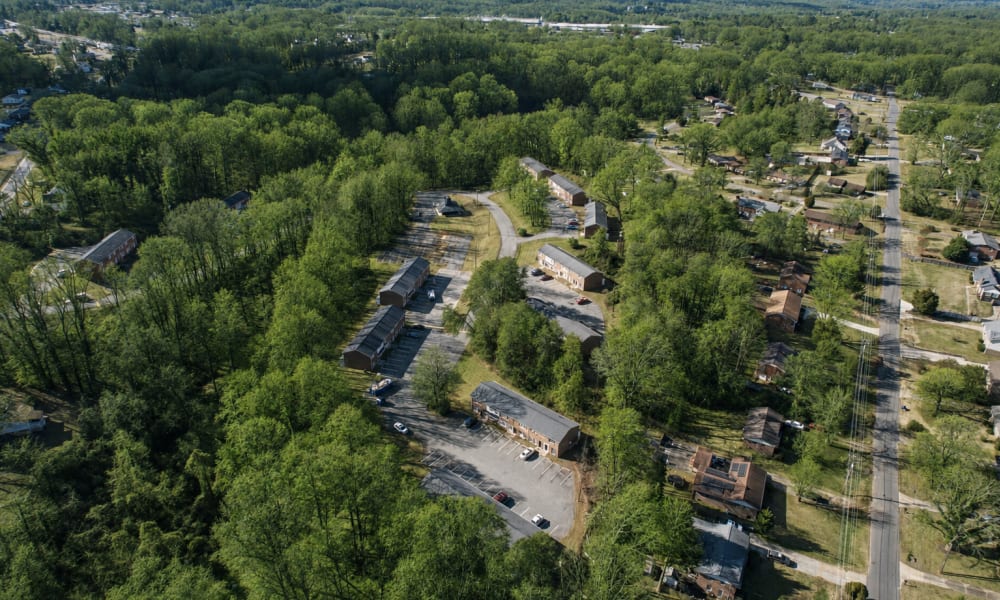 two bedroom townhomes The Manor Townhomes in Winston-Salem, North Carolina
