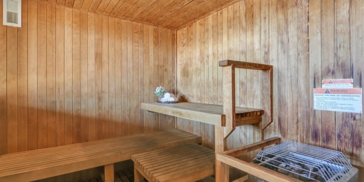 Amazing sauna for residents at Resort at University Park in Colorado Springs, Colorado