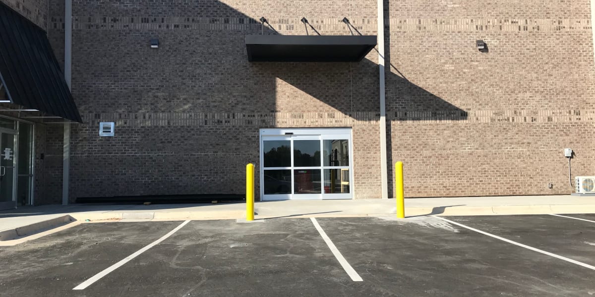 parking lot at AAA Self Storage at Jag Branch Blvd in Kernersville, North Carolina