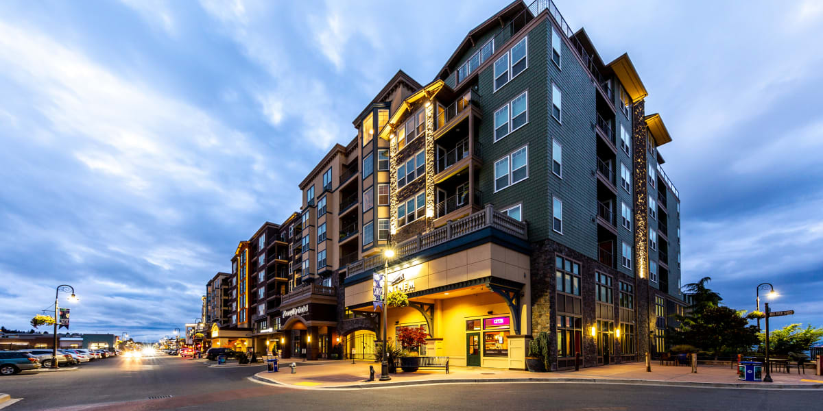 Exterior of Copperline at Point Ruston in Tacoma, Washington
