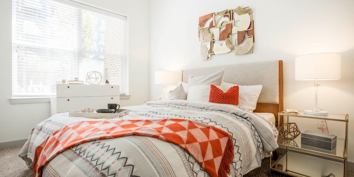 Bedroom at Marq Midtown 205 in Charlotte, North Carolina