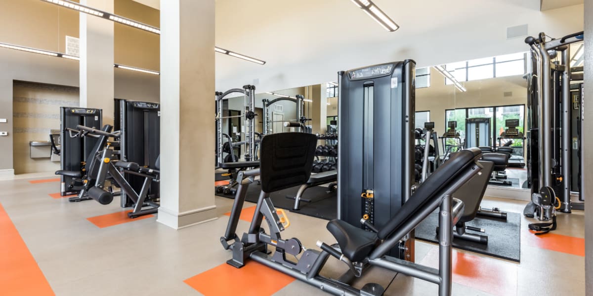 Fitness center at Marq Uptown in Austin, Texas