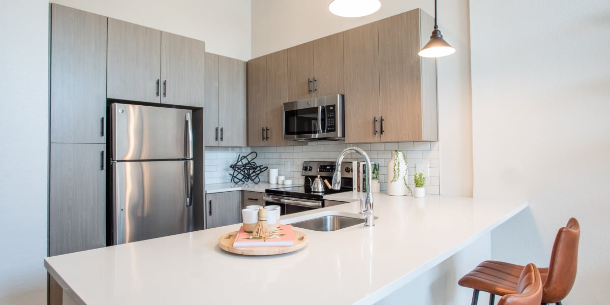 Kitchen at Marq Iliff Station in Aurora, Colorado