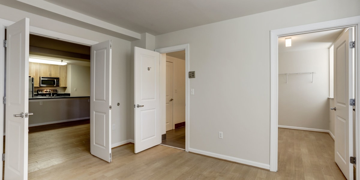 Lots of closet space in the bedroom's at 1630 R St NW in Washington, District of Columbia