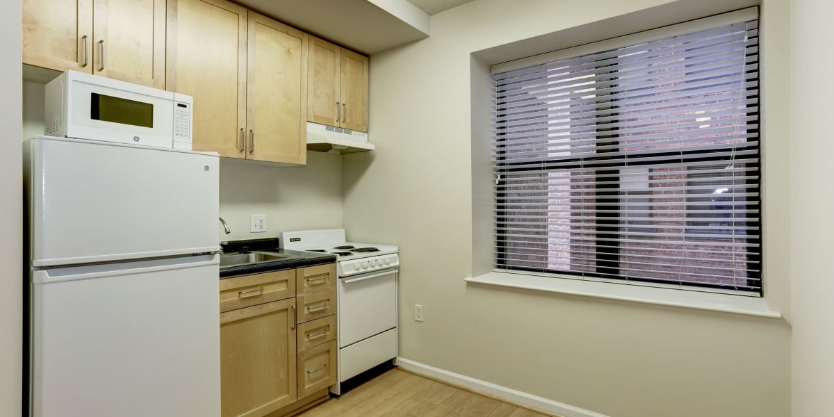 Large window in the kitchen with a nice view at 1630 R St NW in Washington, District of Columbia