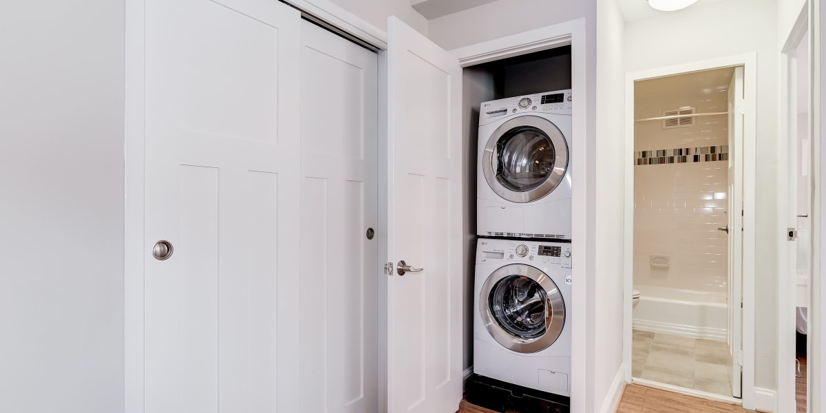 In-home washer and dryer for residents at Bristol House in Washington, District of Columbia