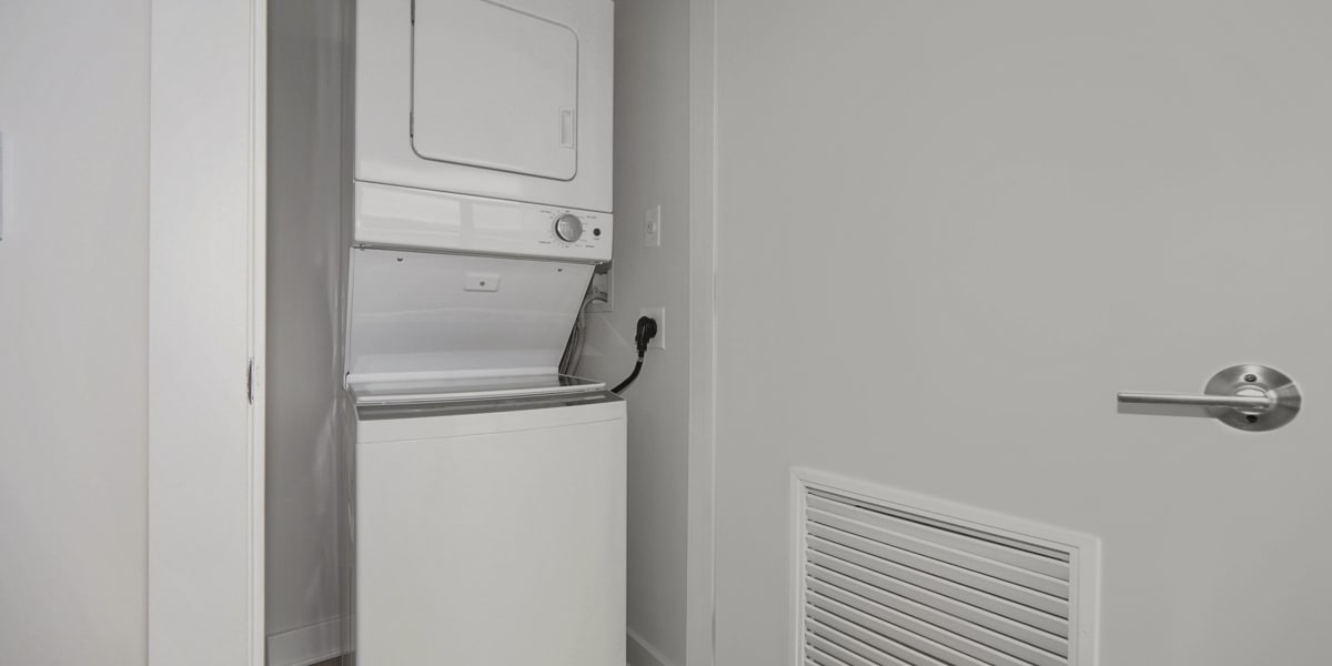 Washer and dyer in your home so you dont have to leave to do laundry at Madrona Apartments in Washington, District of Columbia