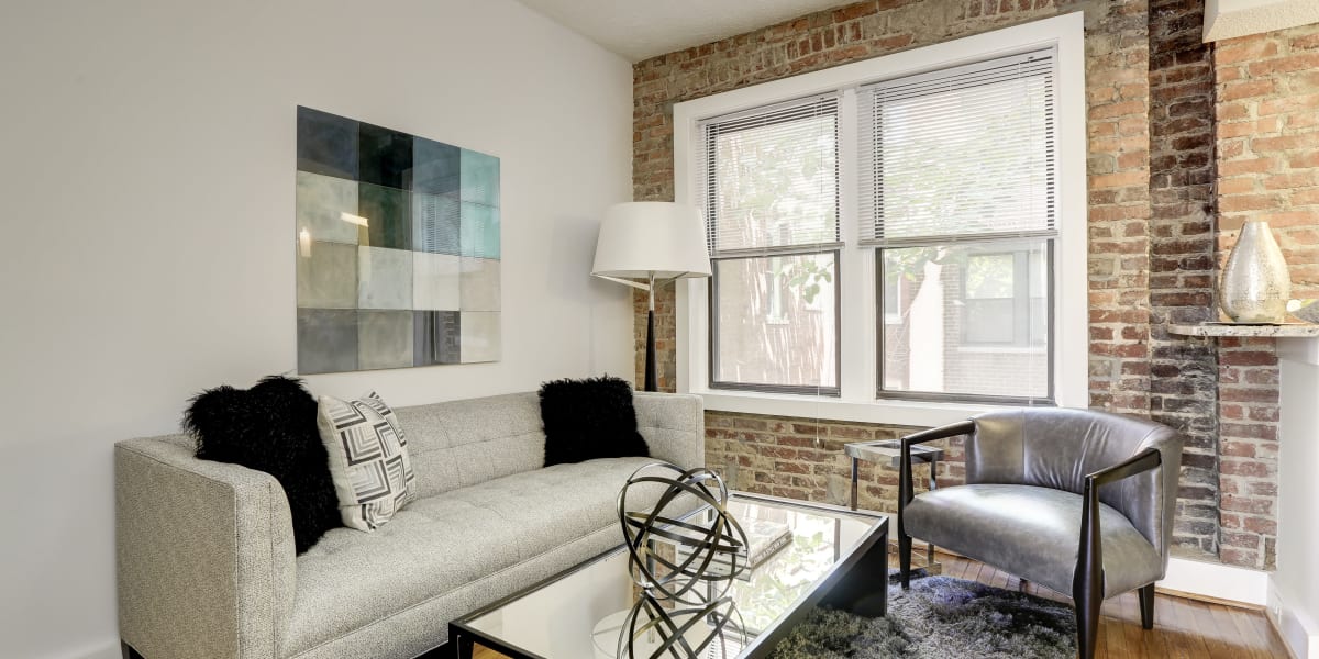 a cozy living space at The Shelby in Washington, District of Columbia