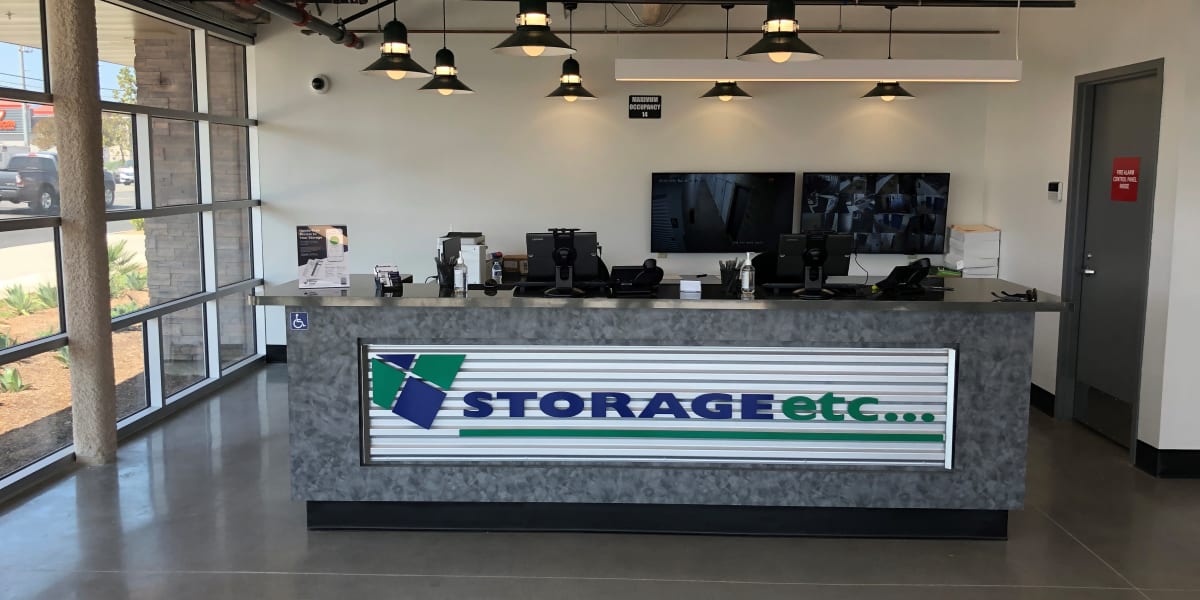 Front Desk of Storage Facility at Storage Etc De Soto in Chatsworth, California