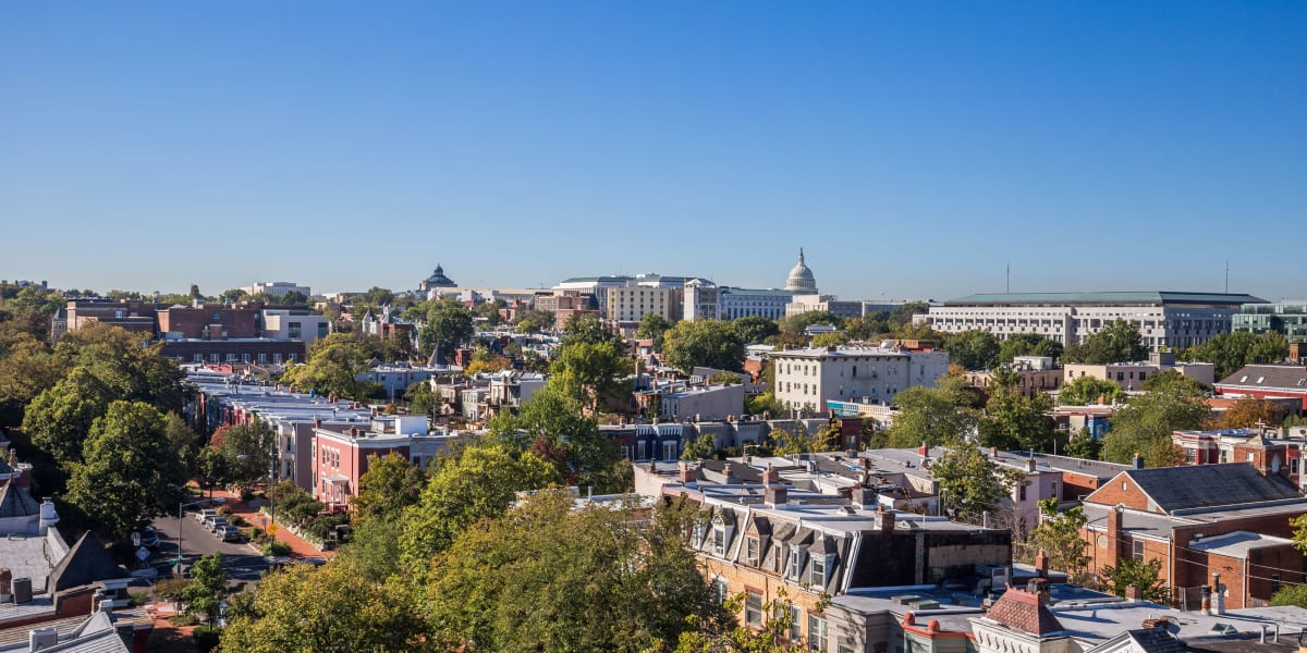 Amazing views from your private patio at 501 H Street in Washington, District of Columbia