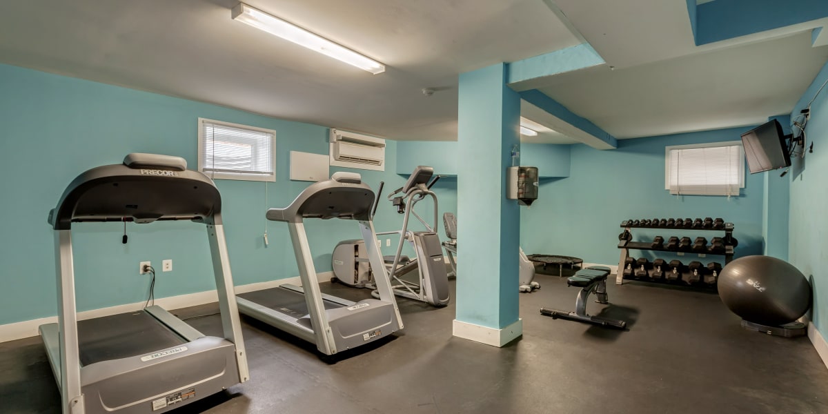 Fitness center for residents at Takoma Flats in Washington, District of Columbia