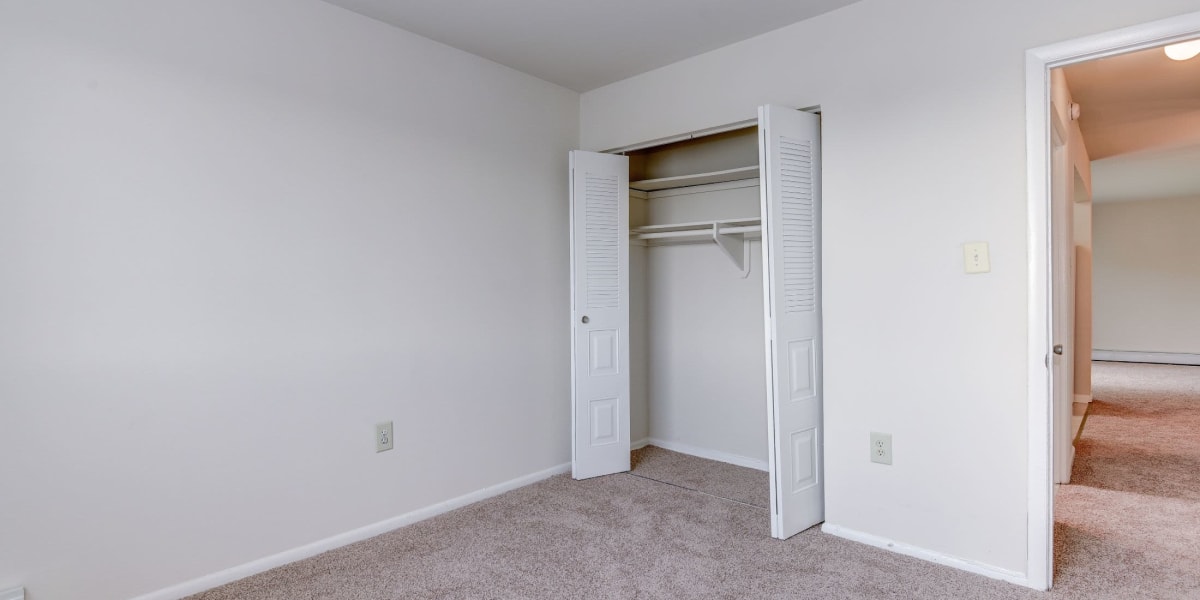 Extra storage in the medium sized closet in the bedroom at Hawaiian Gardens in Washington, District of Columbia