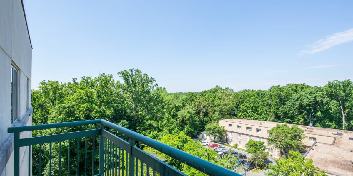 Great views from your private balcony at The Delano in Adelphi, Maryland