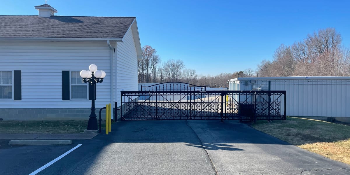 gated entrance at AAA Self Storage of Thomasville in Thomasville, North Carolina