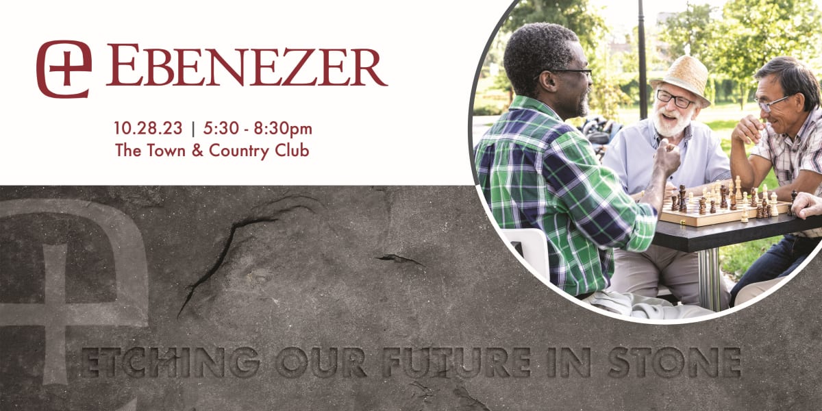 Etching Our Future Stone Event at a Ebenezer Senior Living community