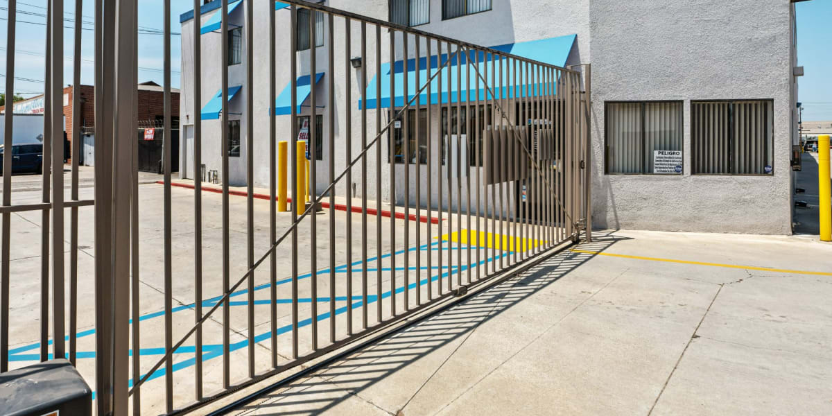Security Gate at Huntington Park Self Storage in Huntington Park, California