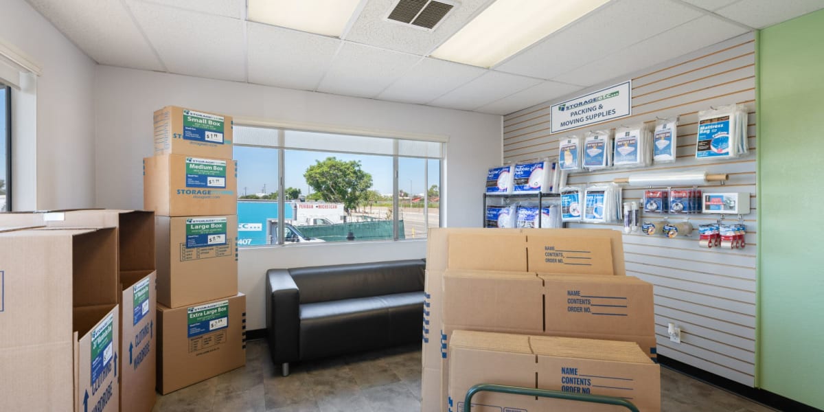 Moving and packing supplies at Storage Etc Carson in Carson, California