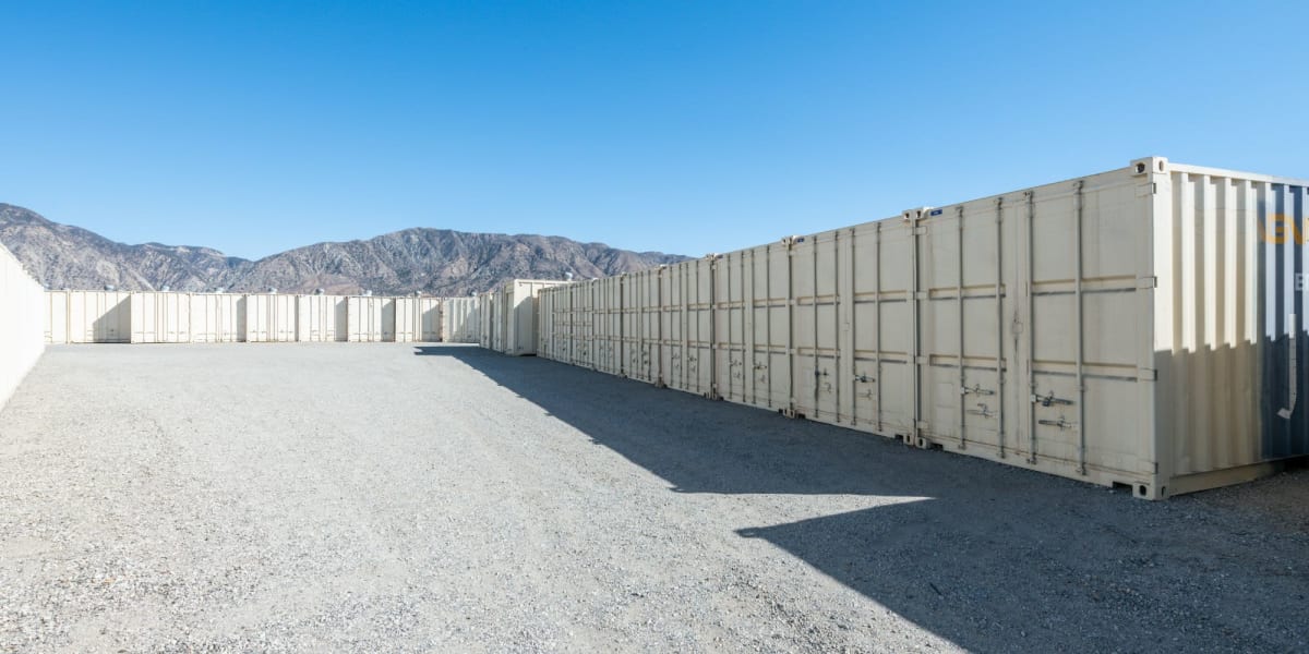 Outdoor storage at Storage Etc Sylmar in Sylmar, California}