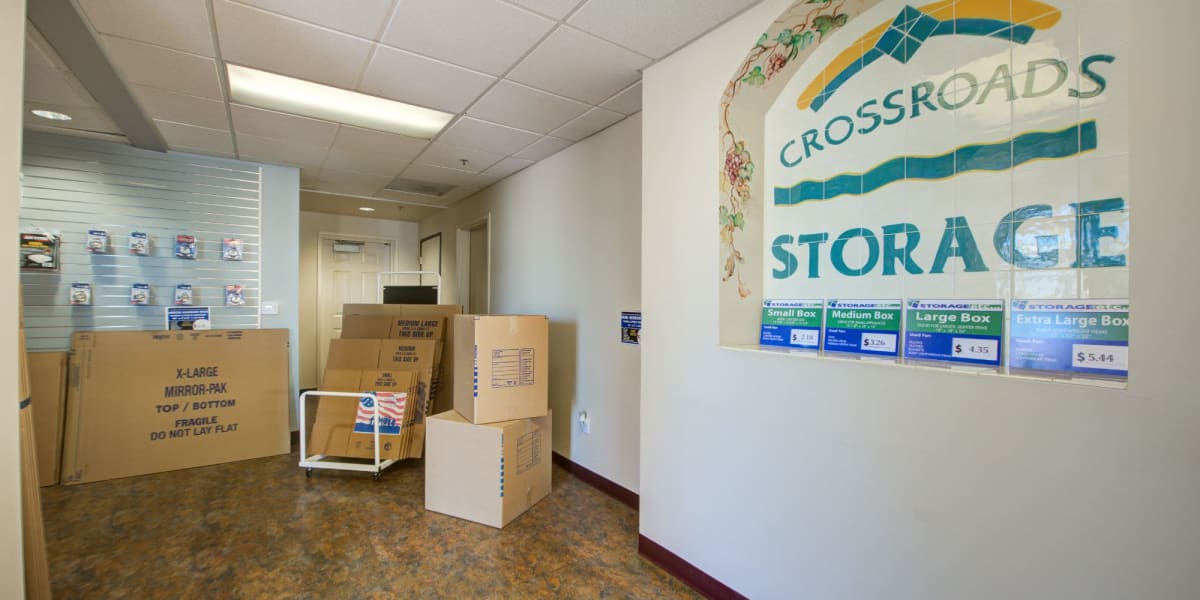 Packing supplies at Storage Etc at Crossroads in Santa Maria, California