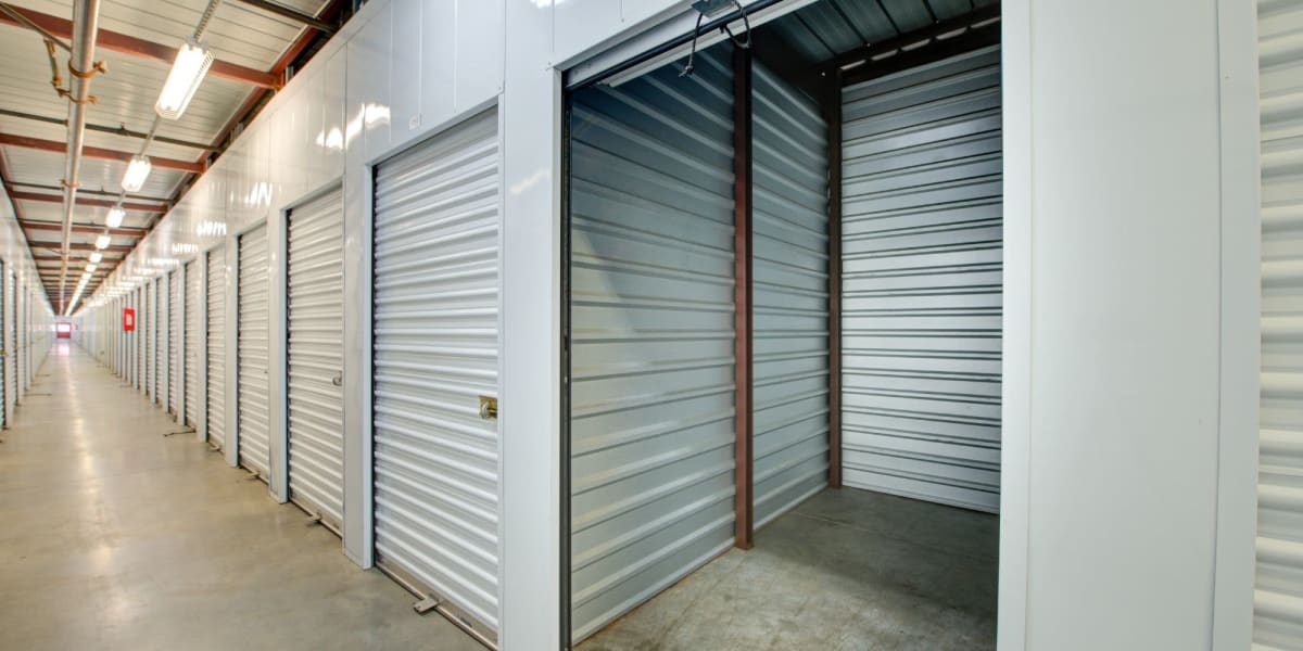 Interior of storage unit at Storage Etc at Crossroads in Santa Maria, California