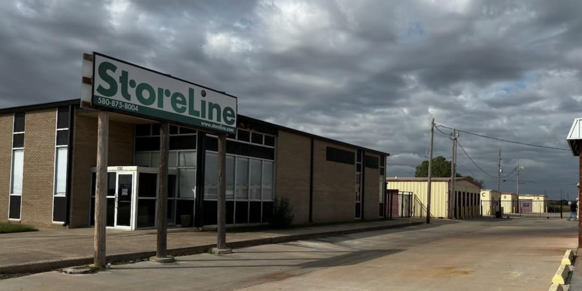 Facility exterior at StoreLine Self Storage in Lawton, Oklahoma