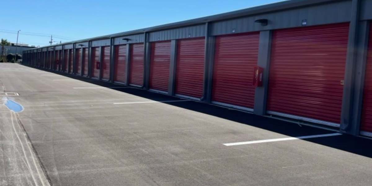 Gated self storage units at Avid Storage in Lynn Haven, Florida